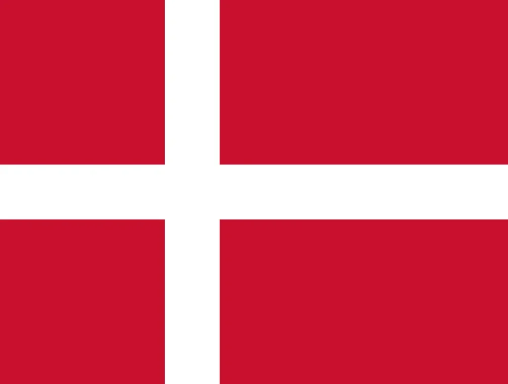 A Dinamarca tem uma bandeira simples e distinta.