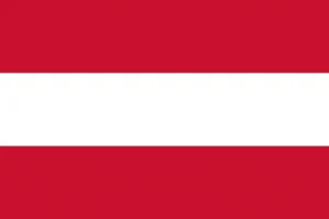 A bandeira da Áustria é uma tricolor horizontal de vermelho, branco e vermelho, representando sua rica história, cultura e unidade.