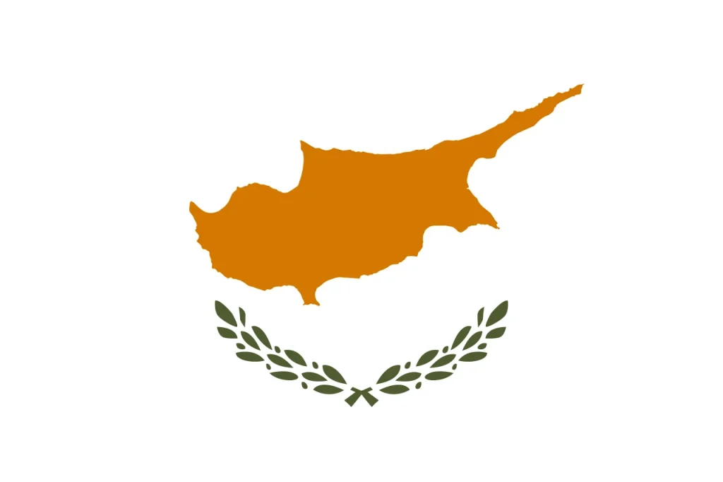 A bandeira do Chipre representa a rica história e o patrimônio cultural dessa nação insular mediterrânea