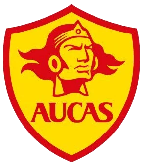 Logotipo da equipe Aucas com uma águia feroz