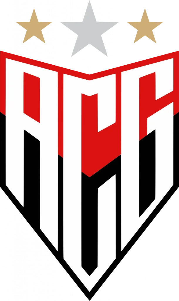 O logotipo do Atlético-GO, com seu emblema e cores, representa o orgulho e a identidade do time.