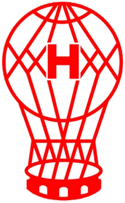 O logotipo do time de futebol do Huracán, com seu famoso emblema e cores, representa o orgulho e a tradição da equipe.