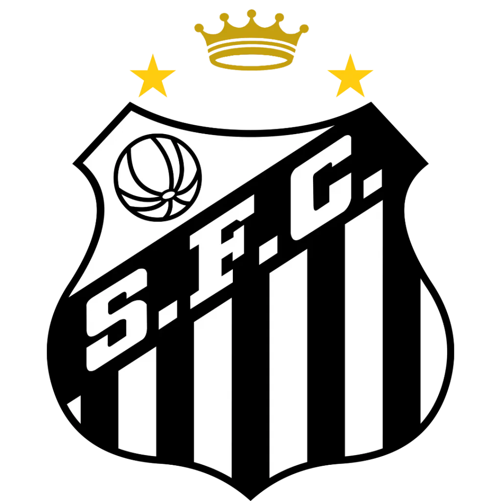 Um emblema icônico que reflete a tradição e o sucesso do clube de futebol Santos