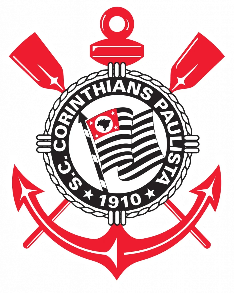 Um símbolo de paixão e glória, representando a rica história e a torcida leal do clube de futebol Corinthians