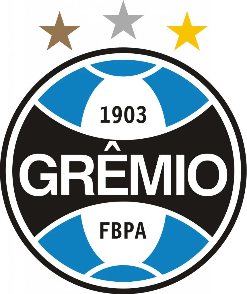 Um símbolo de paixão e tradição, representando a rica história e o sucesso do clube de futebol Grêmio