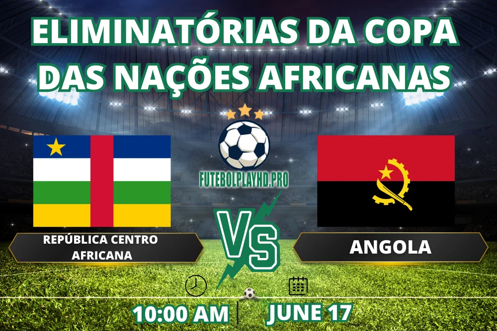 Uma emocionante faixa de jogo da Copa das Nações Africanas com a República Centro-Africana contra Angola.