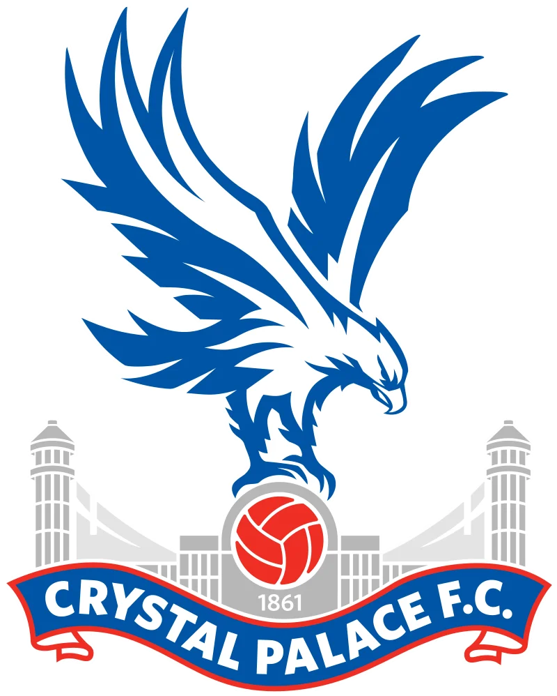 O logotipo icônico do time de futebol Crystal Palace.