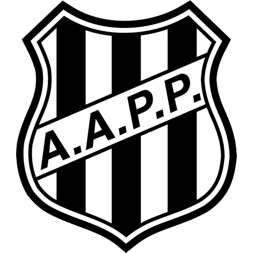 O logotipo marcante do time de futebol da Ponte Preta