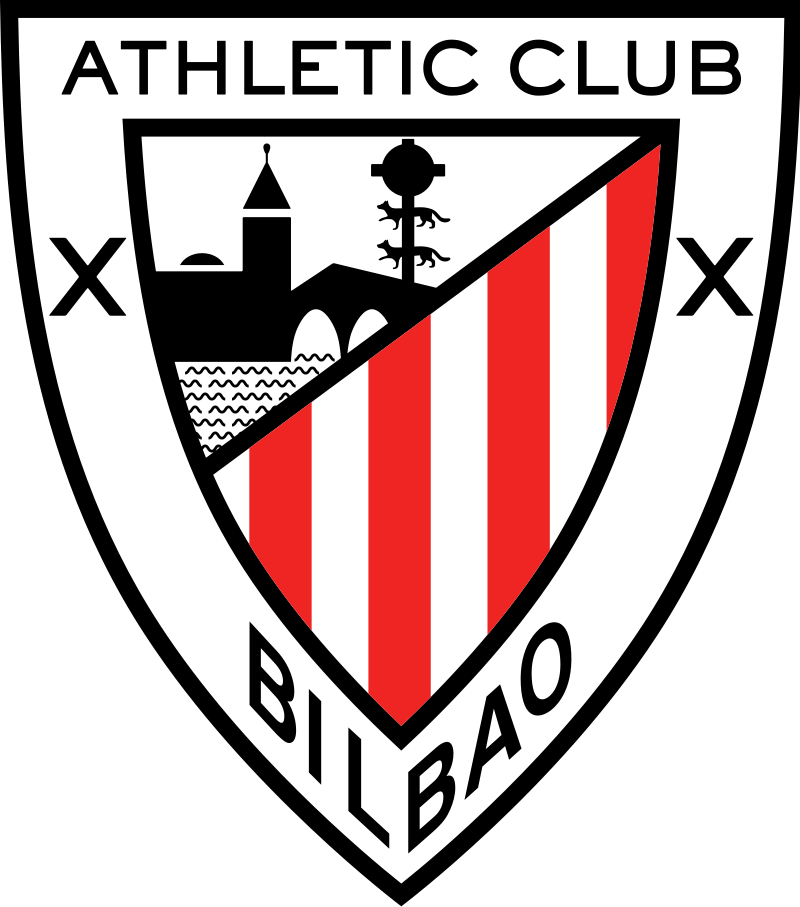 O logotipo tradicional e orgulhoso do Athletic Bilbao.